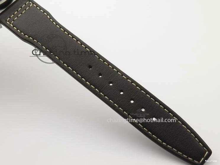 MIROTIME 0216 Pilot Chrono SS IW387808 CF3 ZF 1:1 Best Edition On Brown Leather Strap A Soft 7328